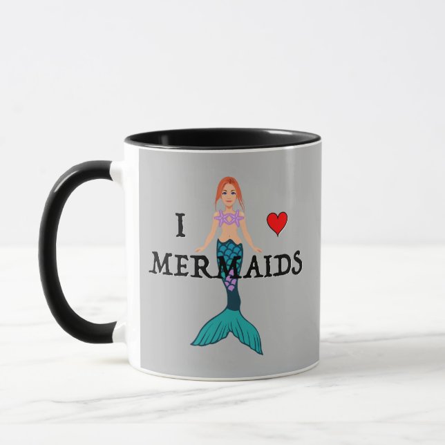 Taza Me encanta el diseño de las sirenas - Mug de Combo (Izquierda)