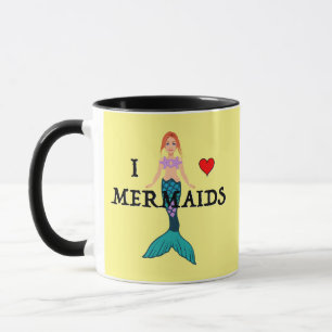 Taza Me encanta el diseño de las sirenas - Mug de Combo