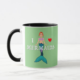 Taza Me encanta el diseño de las sirenas - Mug de Combo