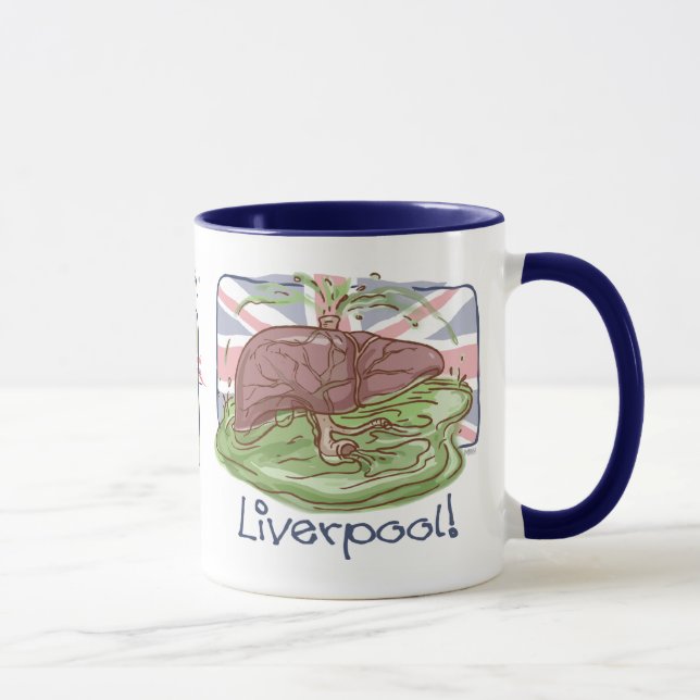 Taza Me encanta el humor de Liverpool (Derecha)