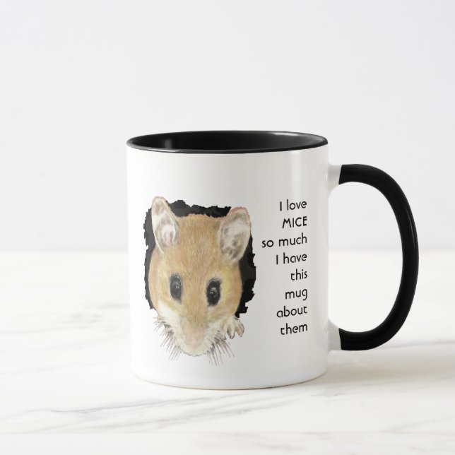 Taza Me encanta el ratón de ratón de ratón de ratón de  (Derecha)
