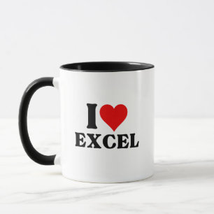 Taza Me encanta Excel Funny Spreadsheet Lover