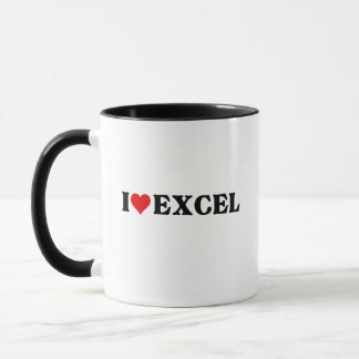 Taza Me encanta Excel Funny Spreadsheet Lover