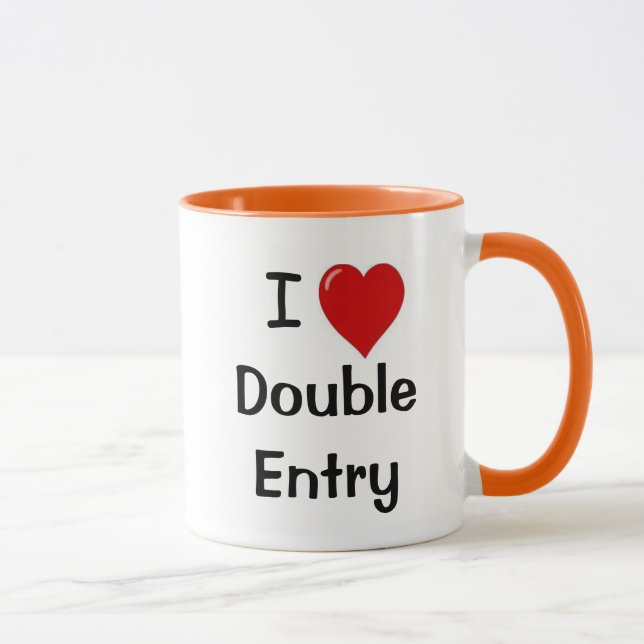 Taza Me encanta la contabilidad de doble entrada Innuen (Derecha)