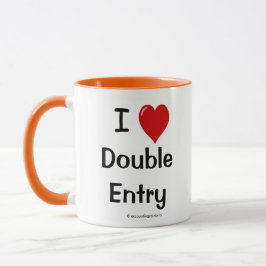 Taza Me encanta la contabilidad de doble entrada Innuen