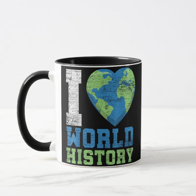 Taza Me encanta la historia del mundo (Izquierda)
