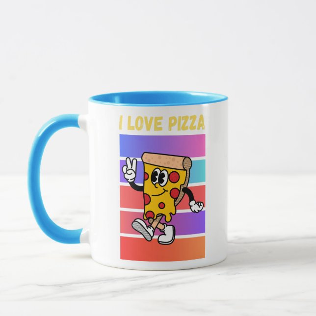Taza Me encanta la pizza. (Izquierda)