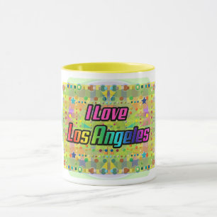 Taza Me encanta la sonrisa brillante de Los Ángeles