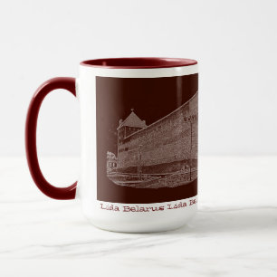 Taza Me encanta Lida Belarus Architecture Castle Sketch