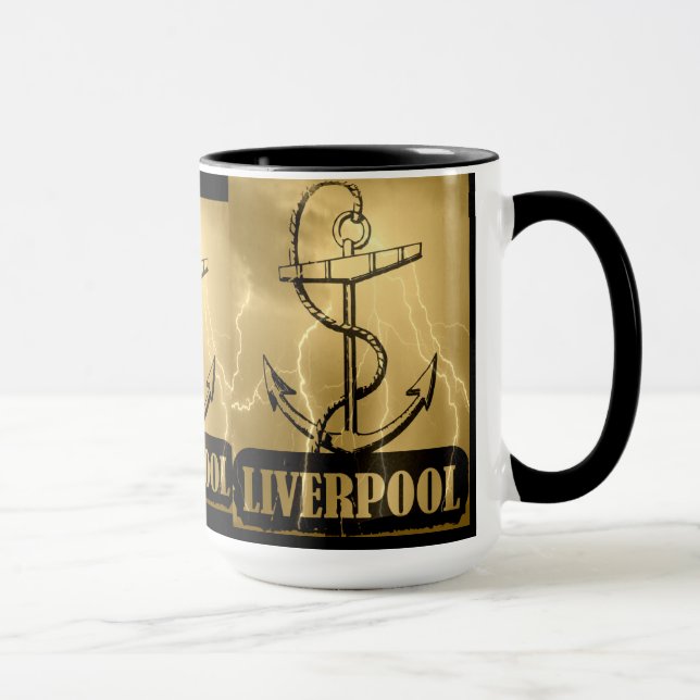 Taza Me encanta Liverpool - Vintage Mug (Derecha)