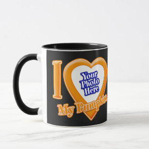 Taza Me Encanta Mi Calabaza Con Tu Fotograma