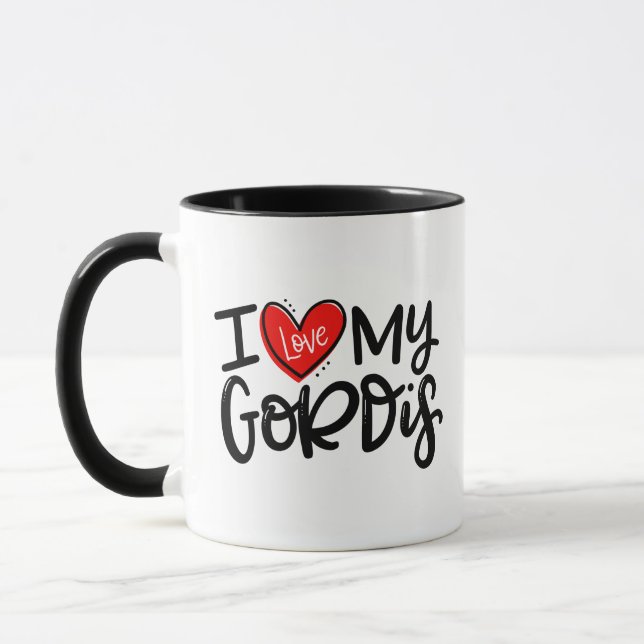 Taza Me encanta mi Gordis (Izquierda)
