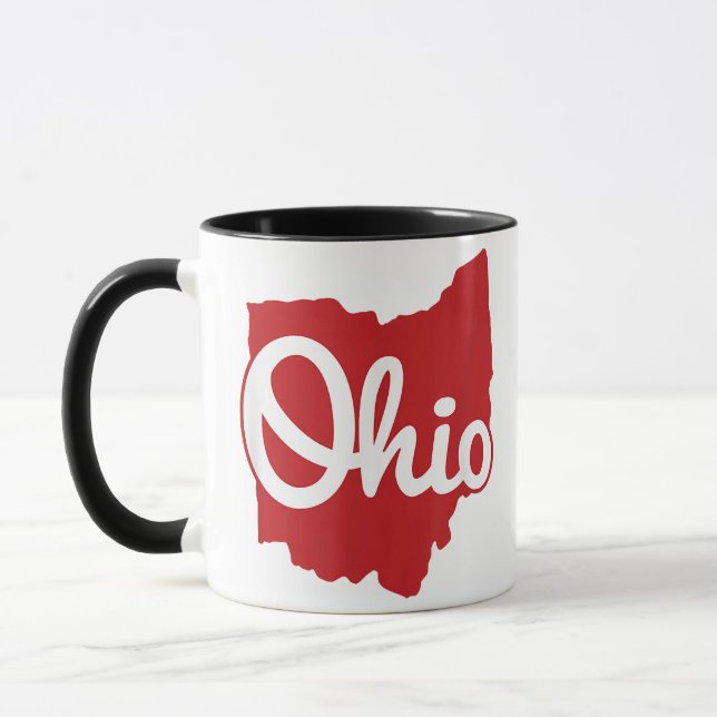 Taza Me encanta mi guión de inicio de Ohio (Izquierda)