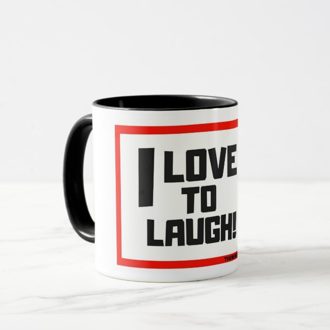 TAZA ME ENCANTA REÍR / CAFÉ MUG (Anverso izquierdo)