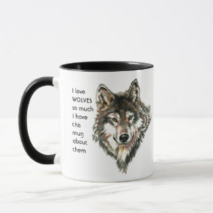 Taza Me encanta WOLVS tanto que me divierto citando a M