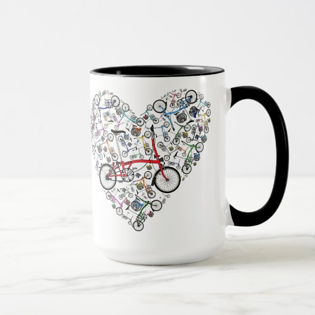 Taza Me encantan las bicicletas Brompton (Derecha)