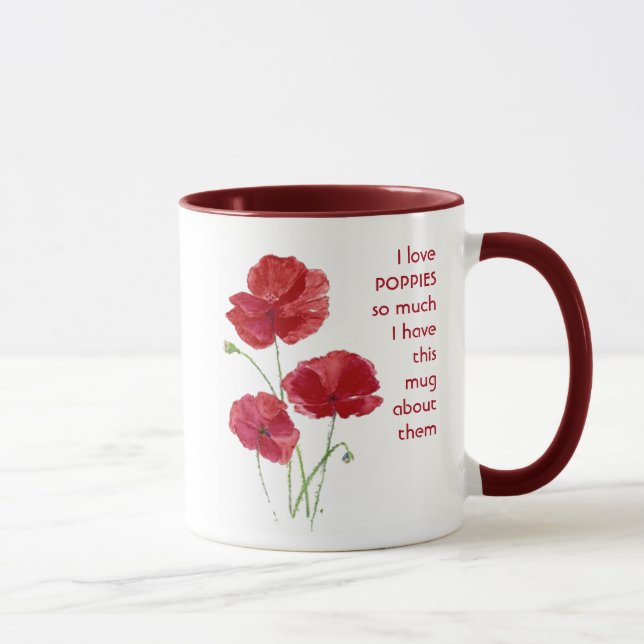 Taza Me encantan las FLORES DE POBRE tanto que me divie (Derecha)