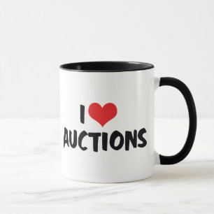 Taza Me encantan las subastas del corazón