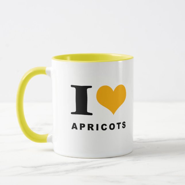 Taza Me encantan los albaricoques (Izquierda)
