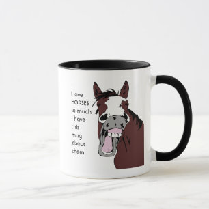 Taza Me encantan los CABALLOS tanto que me divierto
