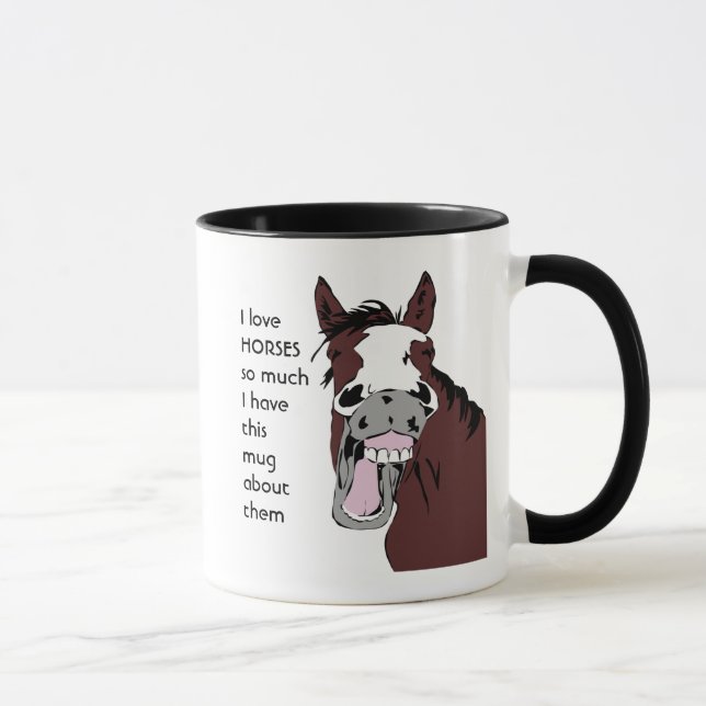 Taza Me encantan los CABALLOS tanto que me divierto (Derecha)