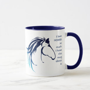 Taza Me encantan los CABALLOS tanto que me divierto cit