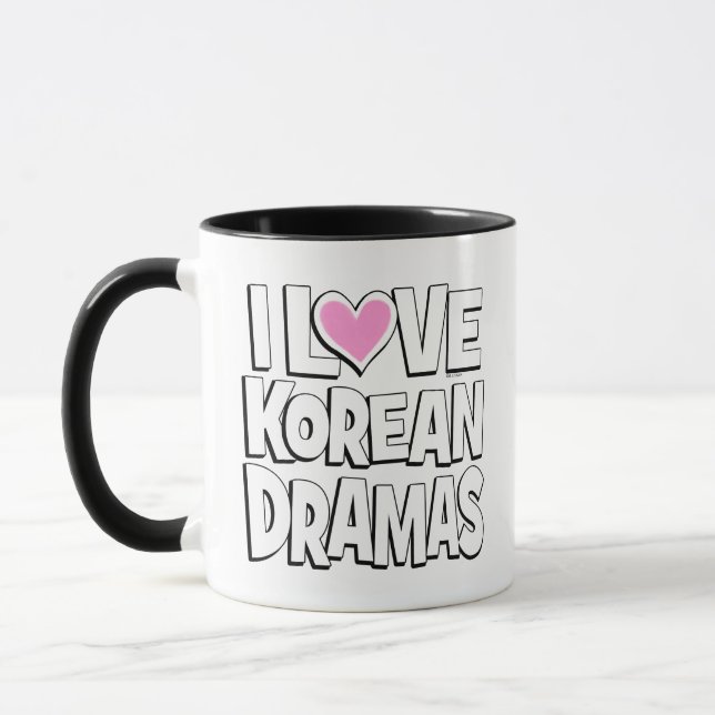 Taza Me encantan los dramas coreanos (Izquierda)