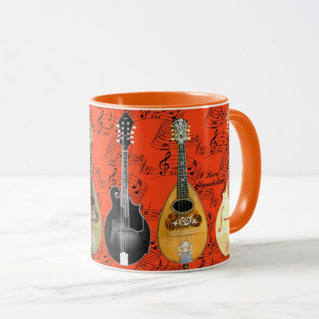 TAZA ME ENCANTAN LOS MANDOLINS (Anverso derecho)