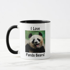 Taza Me encantan los osos panda