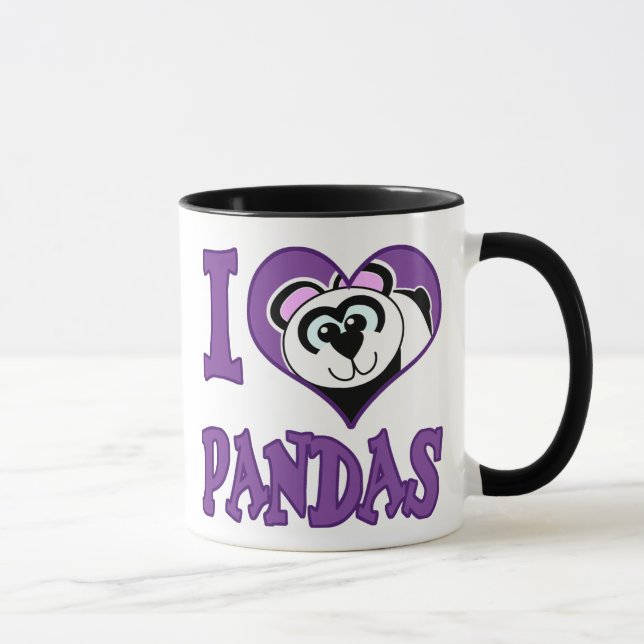 Taza Me encantan los pandas (Derecha)