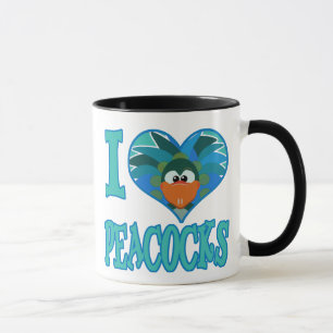 Taza Me encantan los pavos reales