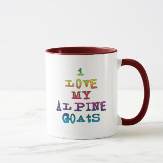 Taza Me encantan mis cabras alpinas