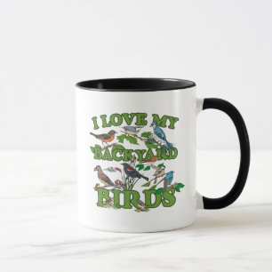 Taza Me encantan mis pájaros traseros