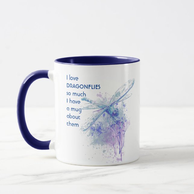 Taza Me encantan tanto las FLECHAS de DRAGONFLES que me (Izquierda)