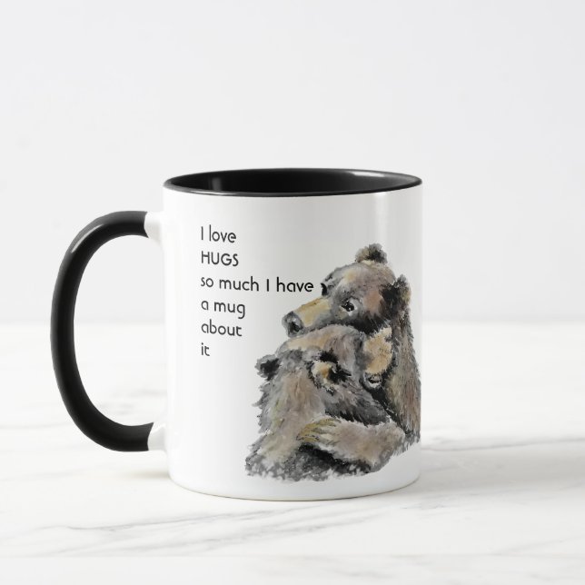 Taza Me encantan tanto los HUGS que me siento muy diver (Izquierda)
