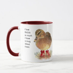 Taza Me encantan tanto los patos que me alegro mucho de