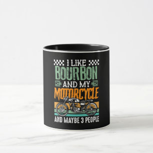 Taza Me Gusta El Borbón Y Mi Regalo De Motocicleta