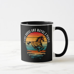 TAZA ME GUSTA EL CABALLO Y QUIZÁS 3 PERSONAS