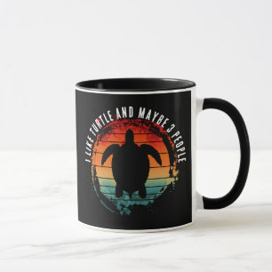 TAZA ME GUSTA LA TORTUGA Y QUIZÁS 3 PERSONAS