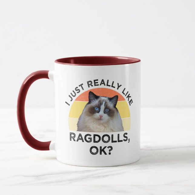 Taza Me Gusta Realmente Ragdolls, ¿De Acuerdo? (Izquierda)