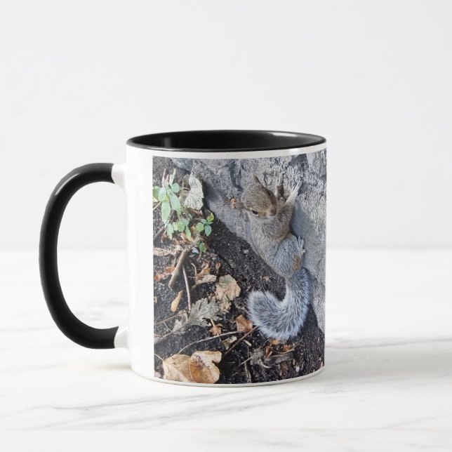 Taza Me Gustan Las Ardillas Gris (Izquierda)