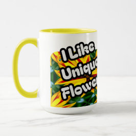 Taza Me Gustan Las Flores Únicas