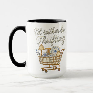 Taza Me gustaría más ir de compras de segunda mano con 