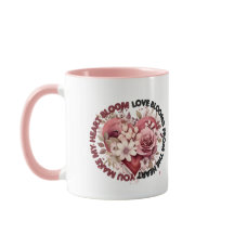 "Me haces florecer el corazón" Mug