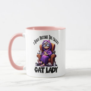 Taza Me He Convertido En La Loca Dama De Gato