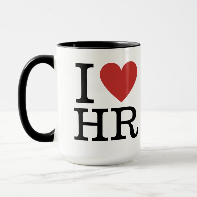 Taza Me ❤️ HR (Departamento de Recursos Humanos). (Izquierda)