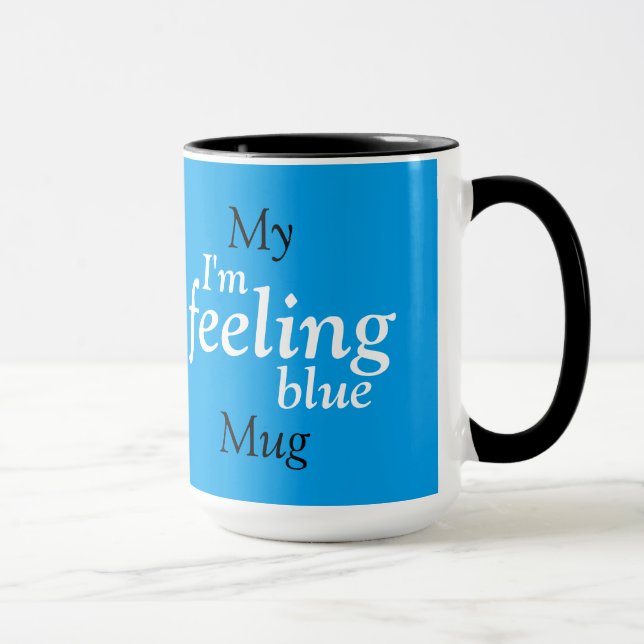 Taza Me siento azul (Derecha)