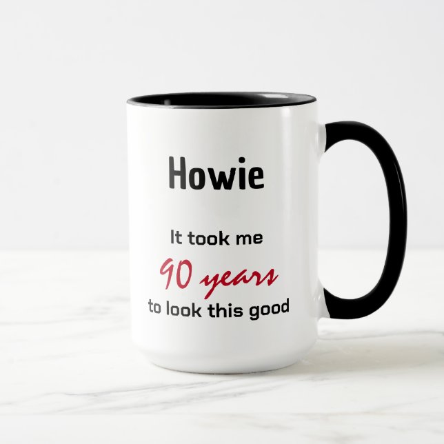 Taza Me veo bien cumpleaños Mug (Derecha)