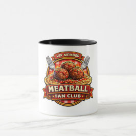 Taza Meatball Fan Club VIP Member – Retro Italian Food 