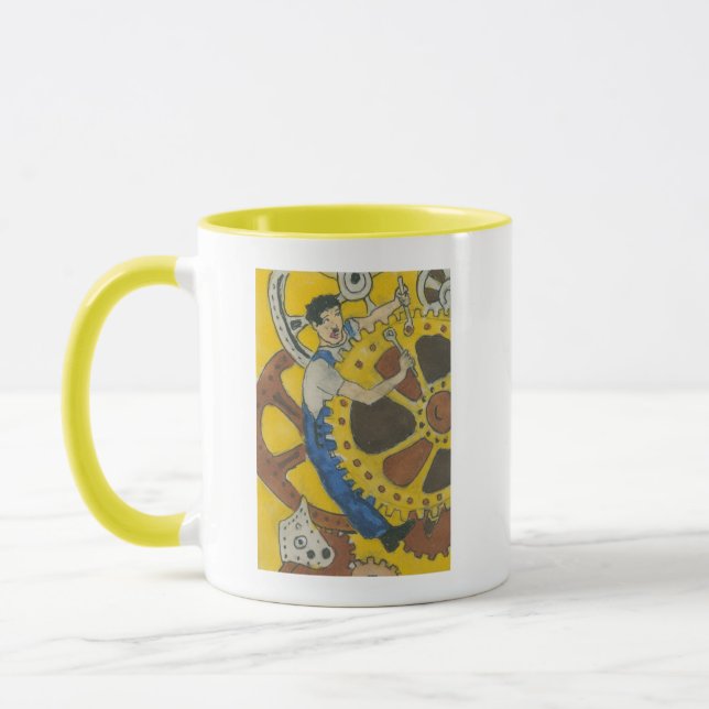 Taza Mecánico cómico de Kathy Faggella (Izquierda)